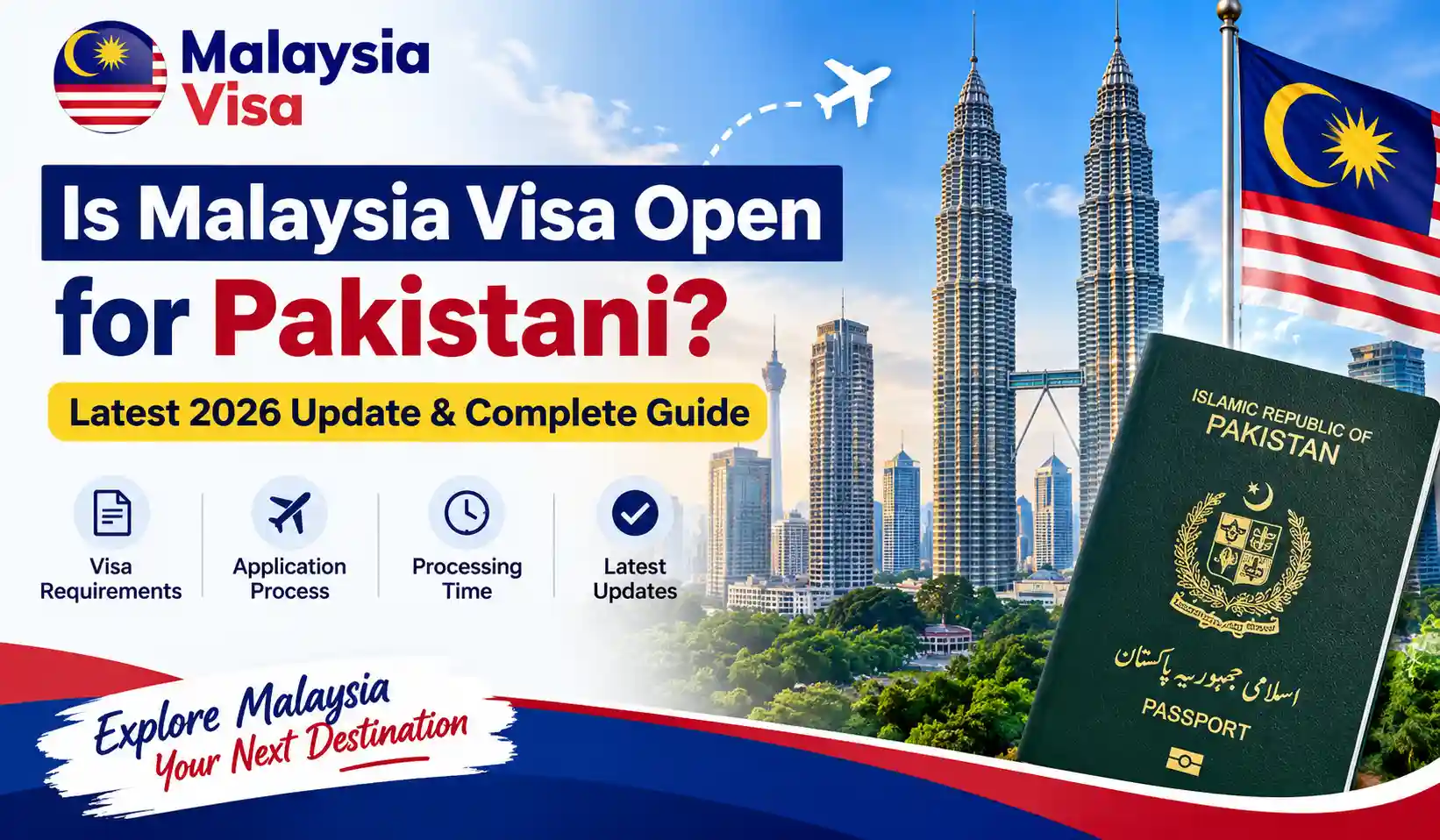 Pakistani traveler applying for Malaysia visa online with passport and documents